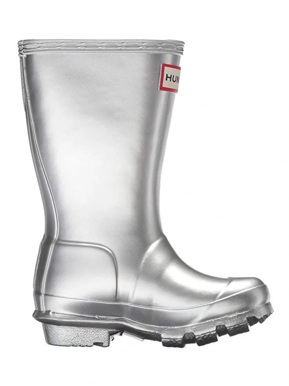 Toddler Girl’s Silver Hunter Boots Size 11
